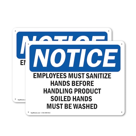 Signmission Safety Culture Sign, 14 in Width, Plastic, Rectangle OS-2PACK-NS-P-1014-L-11965